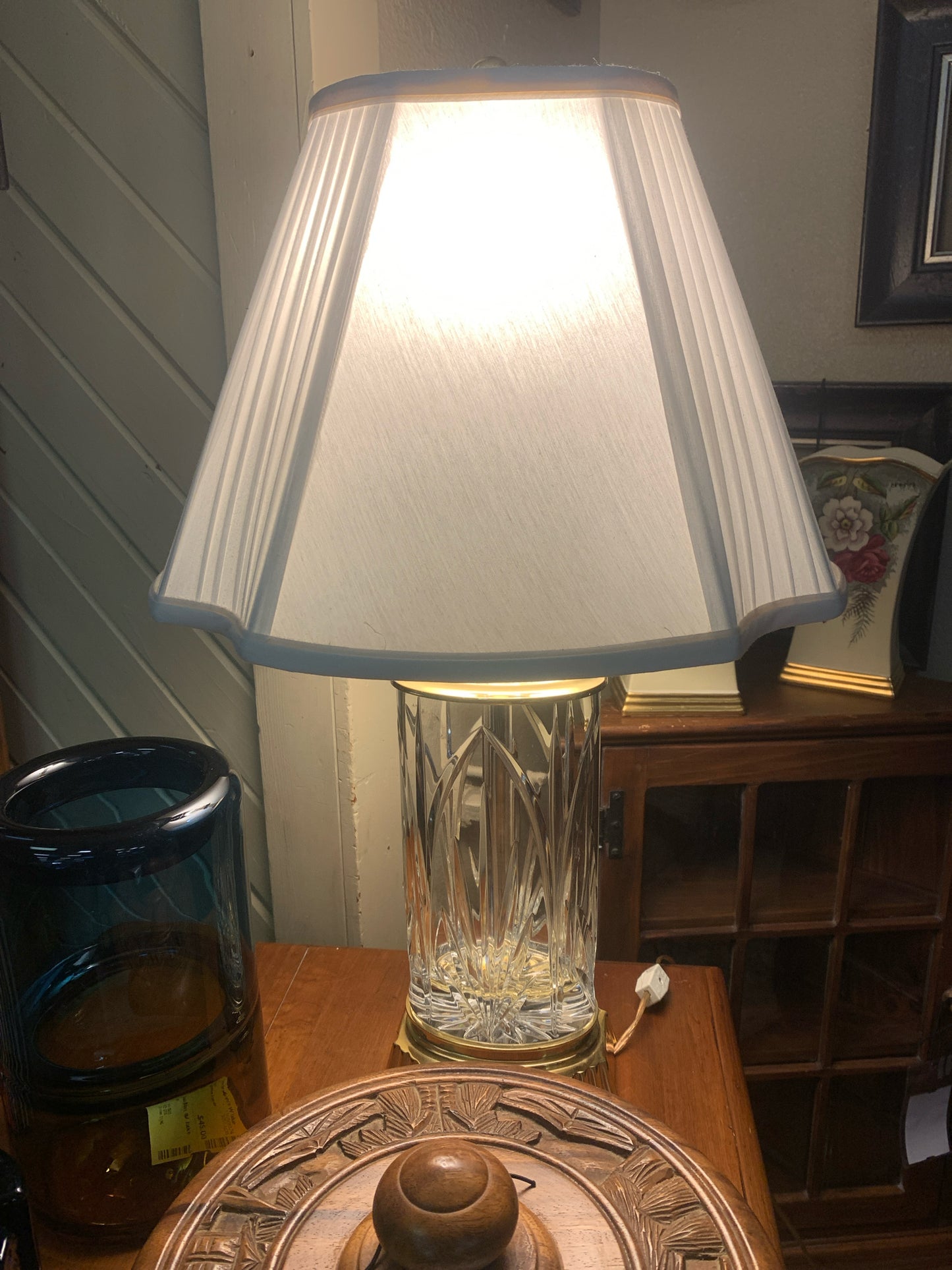 Waterford - Castleton Table Lamp w/ Brass Base & White Shade