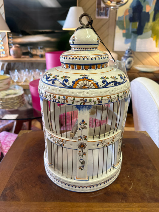 Italian Pottery Meiselman Bird Cage