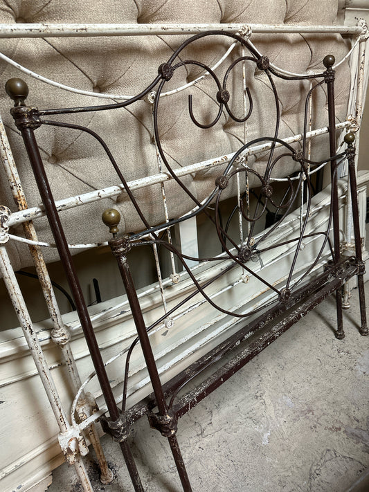 Antique Iron Brown Bed HB/FB